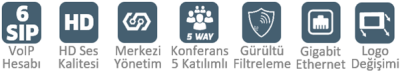 Grandstream GRP2604 IP SIP Telefon Özellikleri