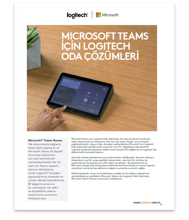 Microsoft Teams için üretilen Logitech marka ürünler