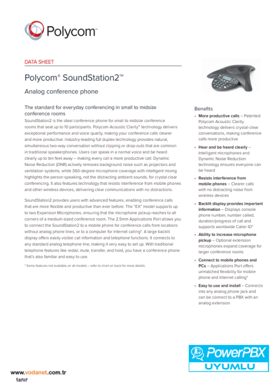 Poly Studio X50 Broşürü