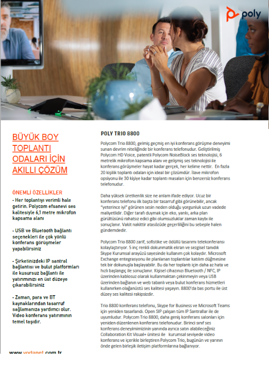 Poly Trio 8800 IP Konferans Cihazı