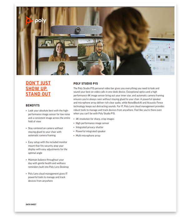 Poly Studio P15 Ürün Broşürü