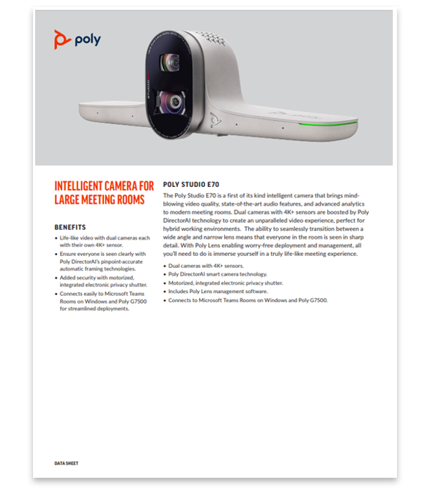 Poly Studio E70 Ürün Broşürü